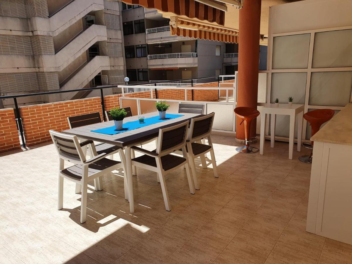 Apartamento Con Gran Terraza, Piscina Y Con Vistas Al Mar, A Solo 50 M De La Playa Daimus Zewnętrze zdjęcie